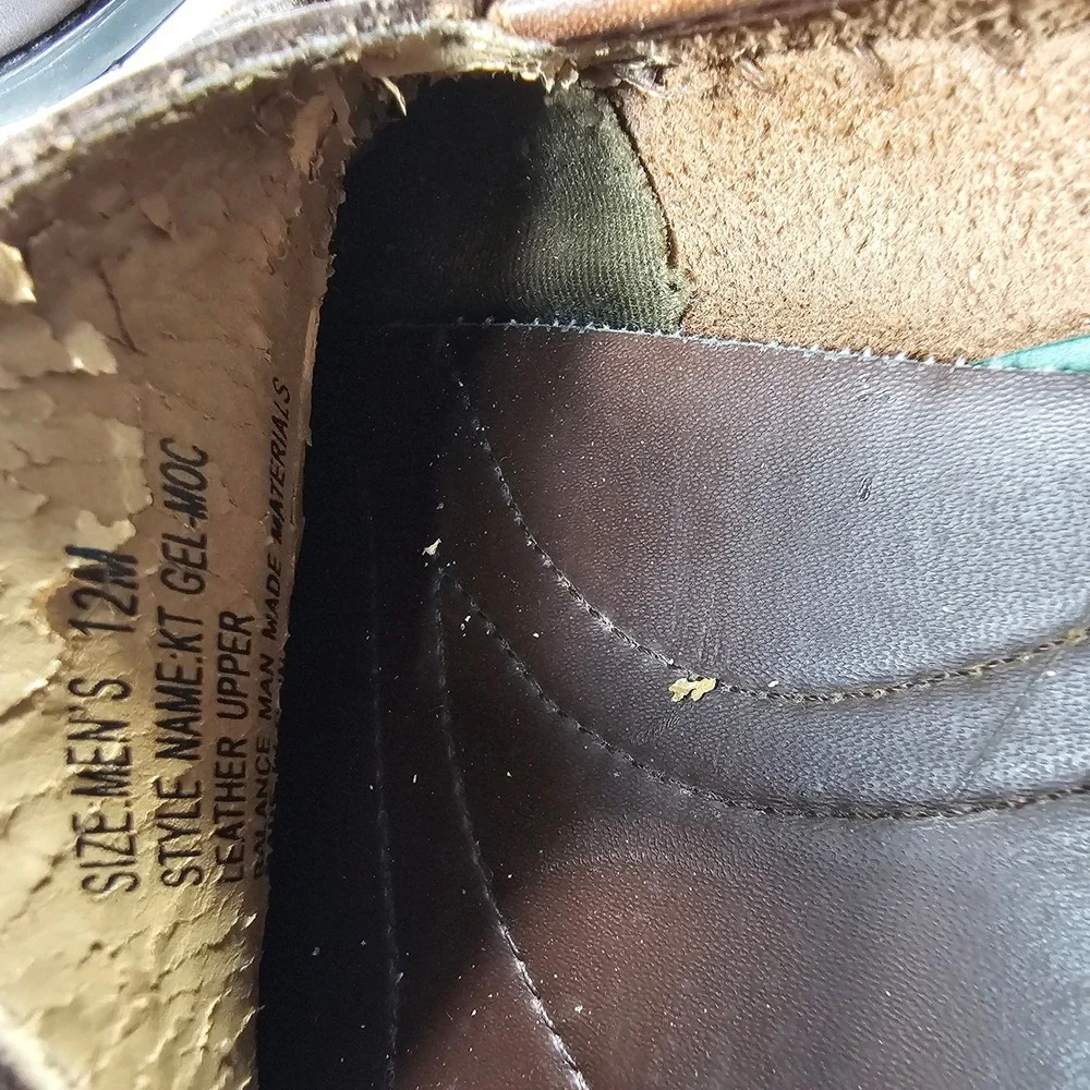 Giorgio Brutini KT Gel Moc Tassel Loafer MENS 12 Brown Leather Kiltie Whipstitch